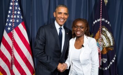 Judith and former US president Barrack Obama