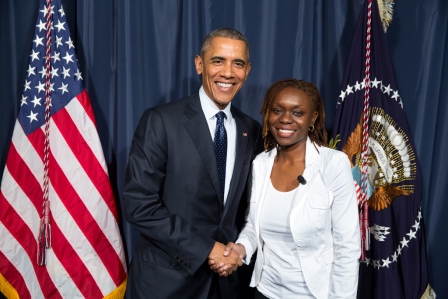 Judith and former Us president Barrack Obama